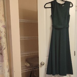 Calvin Klein Collection Dark Green Midi Dress